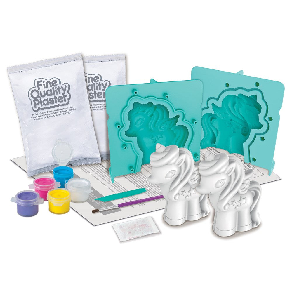 4M - Mould &amp; Paint - 3D Glitter Unicorns