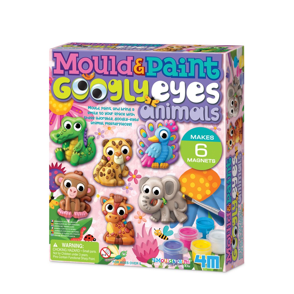 4M - Mould &amp; Paint - Googly Eyes Animals