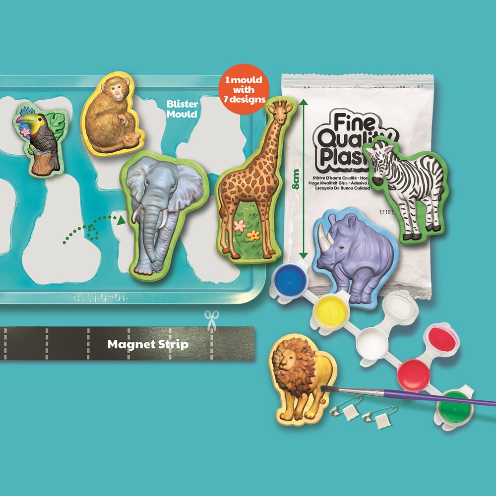 4M - Mould &amp; Paint - Wildlife Animals