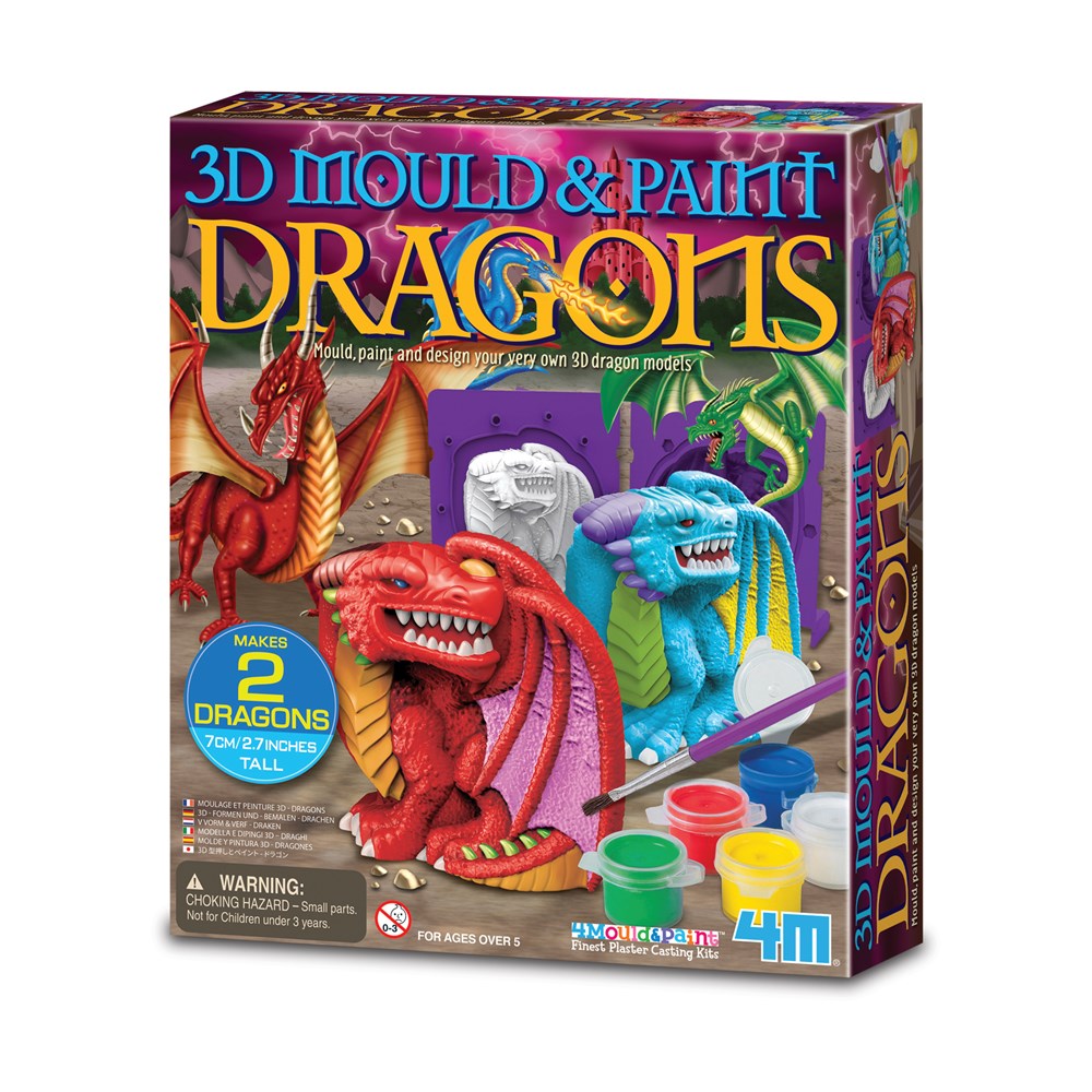 4M - Mould &amp; Paint - 3D Dragons