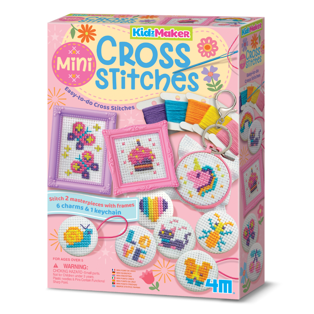 4M - KidzMaker - Mini Cross-Stitch Buttons