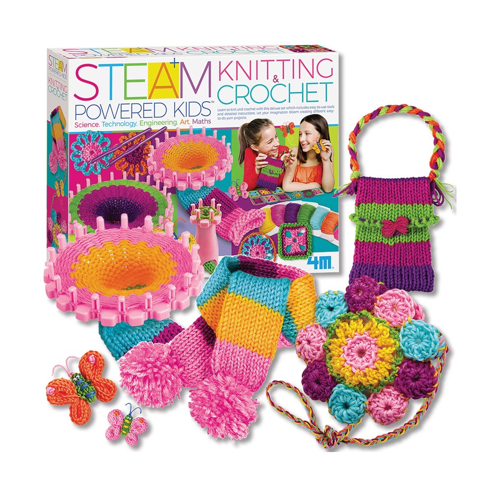 4M - STEAM Powered Kids - Knitting &amp; Crochet