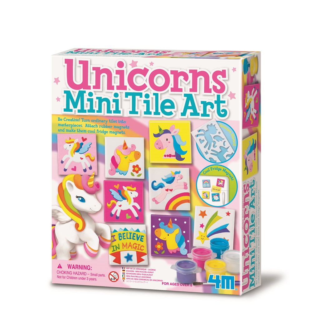 4M - Creative Craft - Mini Tile Art - Unicorns