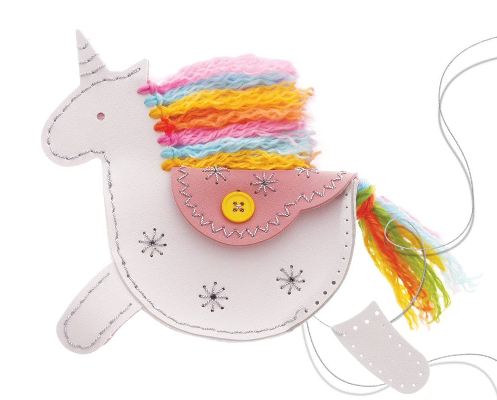 4M - KidzMaker - My Unicorn Faux Leather Pouch