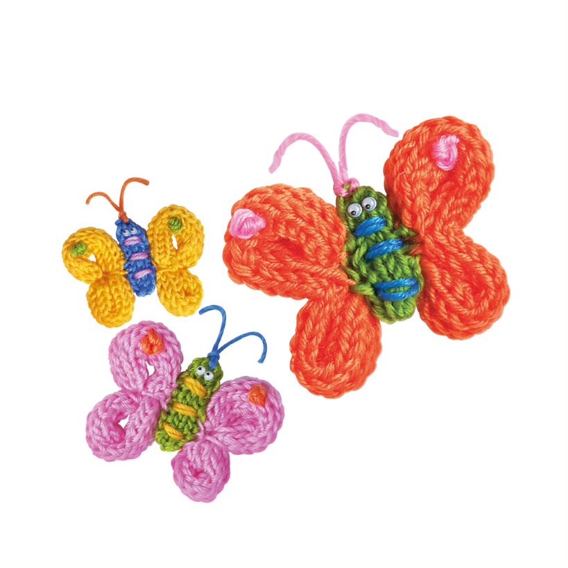 4M - Little Craft - Spool Knit Butterflies Kit - 4M Toys Australia