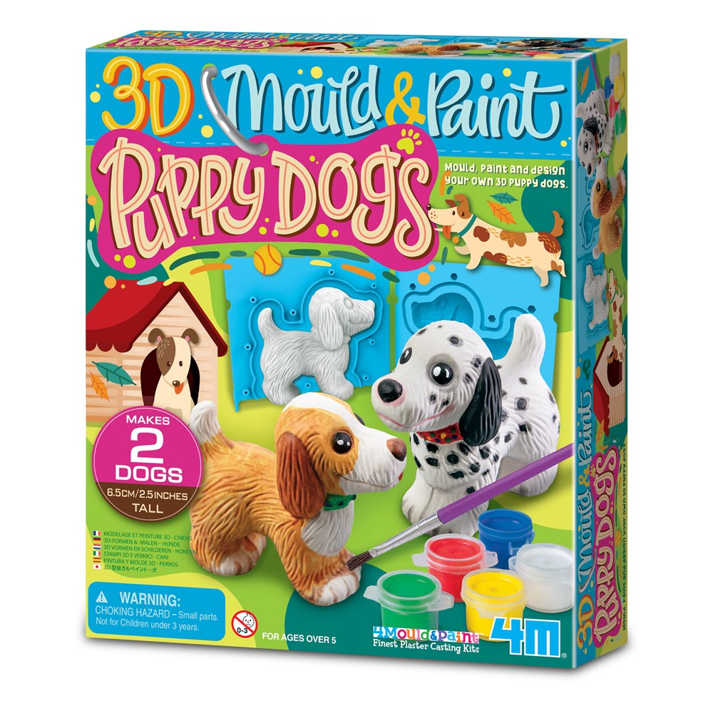 4M - Mould &amp; Paint - 3D Puppy Dogs