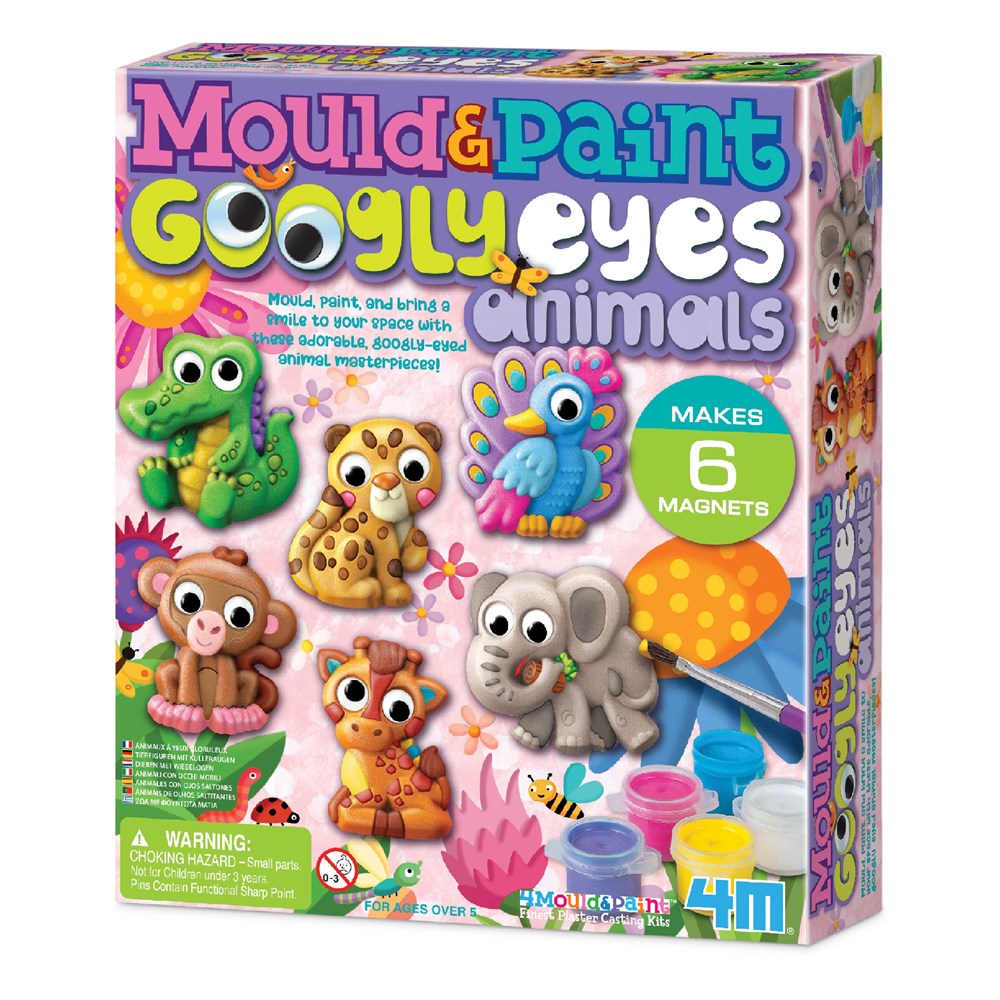 4M - Mould &amp; Paint - Googly Eyes Animals