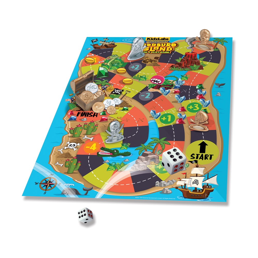 4M - Kidzlabs Gamemaker - Treasure Island Dig &amp; Play Game