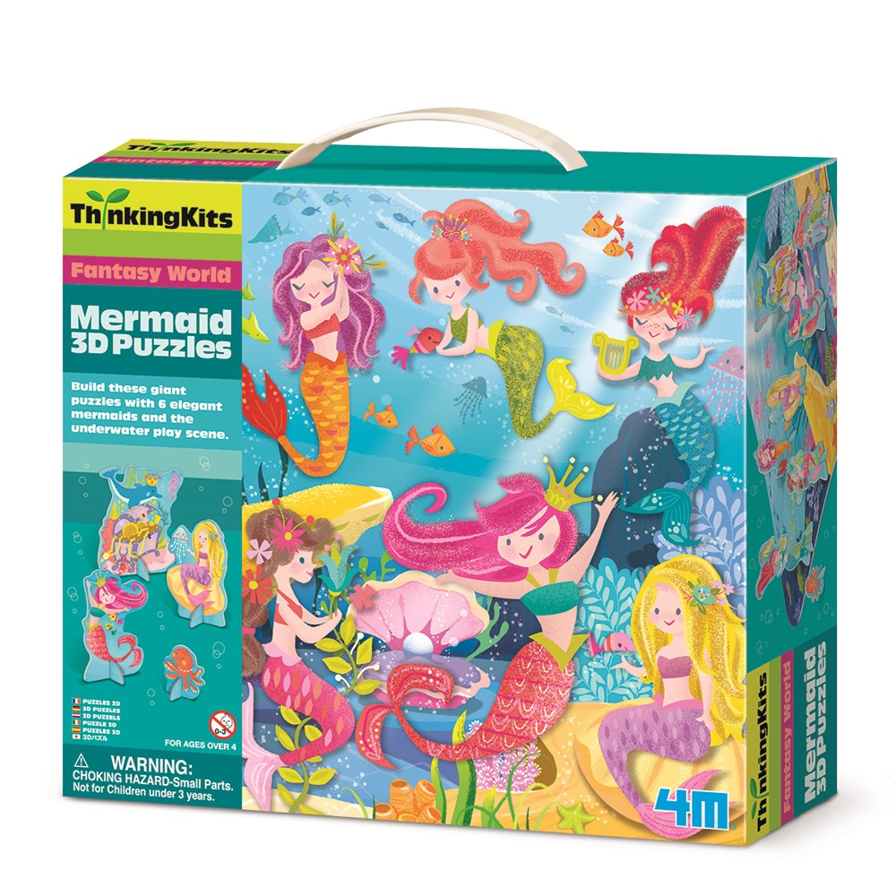 4M - ThinkingKits - Mermaid 3D Puzzle