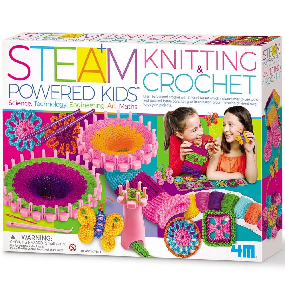 4M - STEAM Powered Kids - Knitting &amp; Crochet